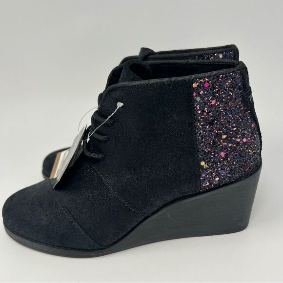 Toms Hyde Glitter Wedge Boot - Picture 5 of 10